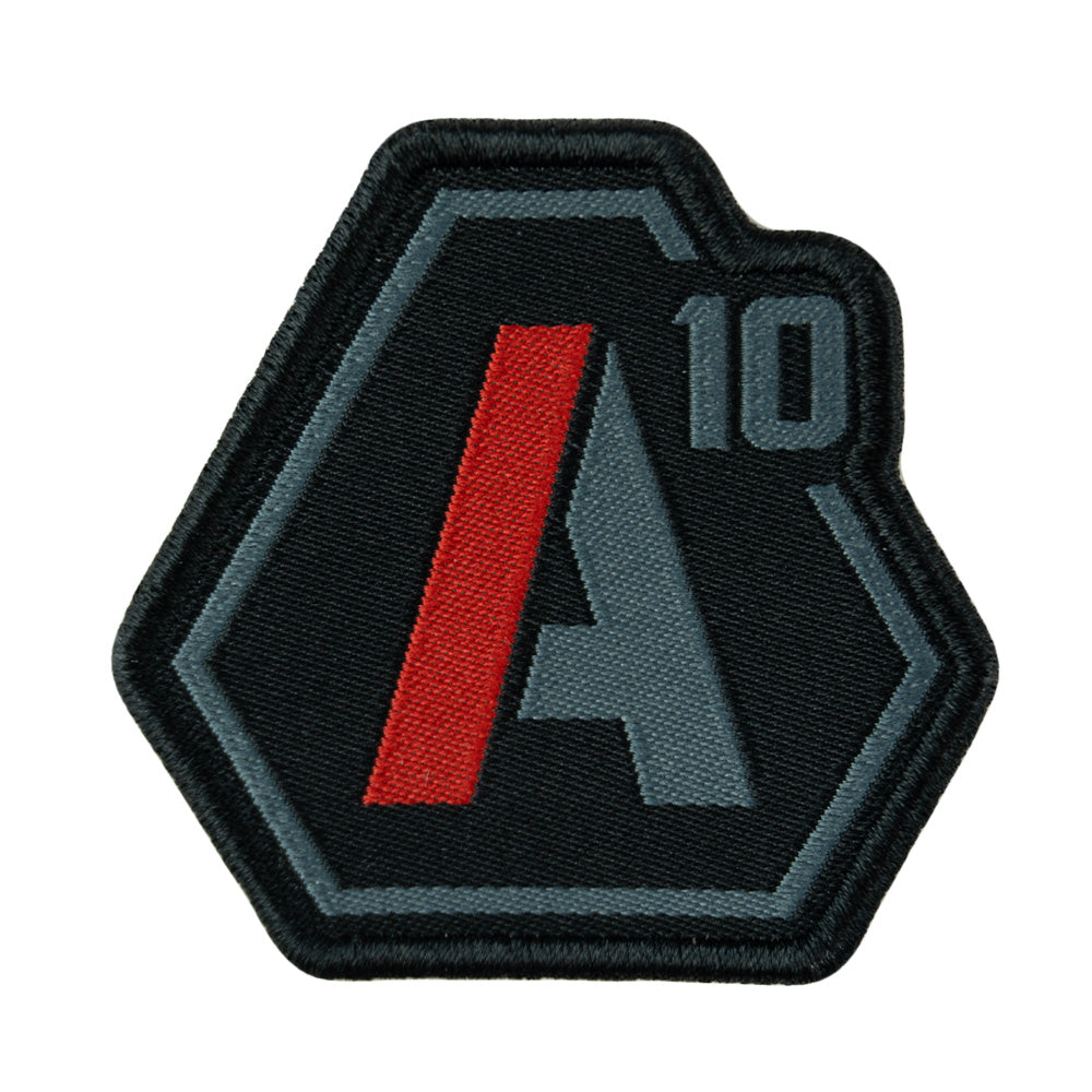 Ecusson A10 Equipment SIGNATURE logo brodé à fixation auto-agrippante, quatre versions au sélecteur