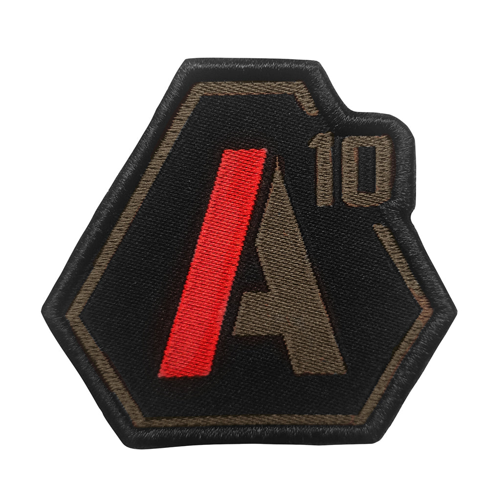 Ecusson A10 Equipment SIGNATURE logo brodé à fixation auto-agrippante, quatre versions au sélecteur