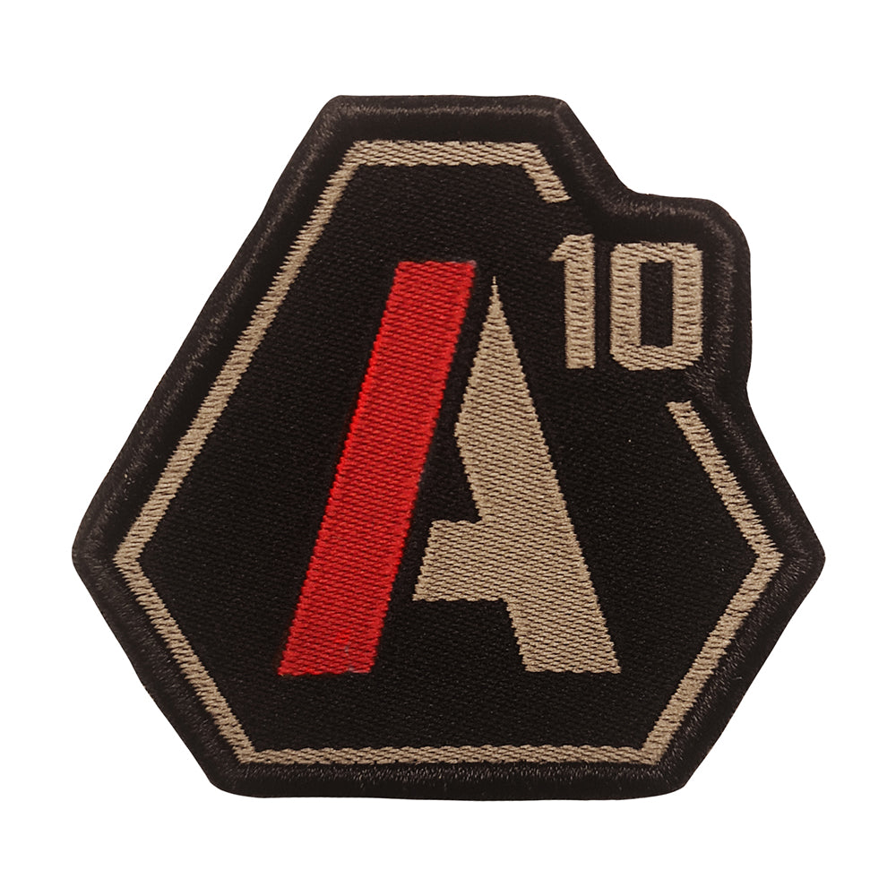Ecusson A10 Equipment SIGNATURE logo brodé à fixation auto-agrippante, quatre versions au sélecteur