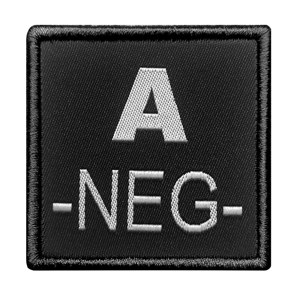 Patch groupe sanguin A10 Equipment brodé à fixation auto-agrippante, huit groupes au sélecteur