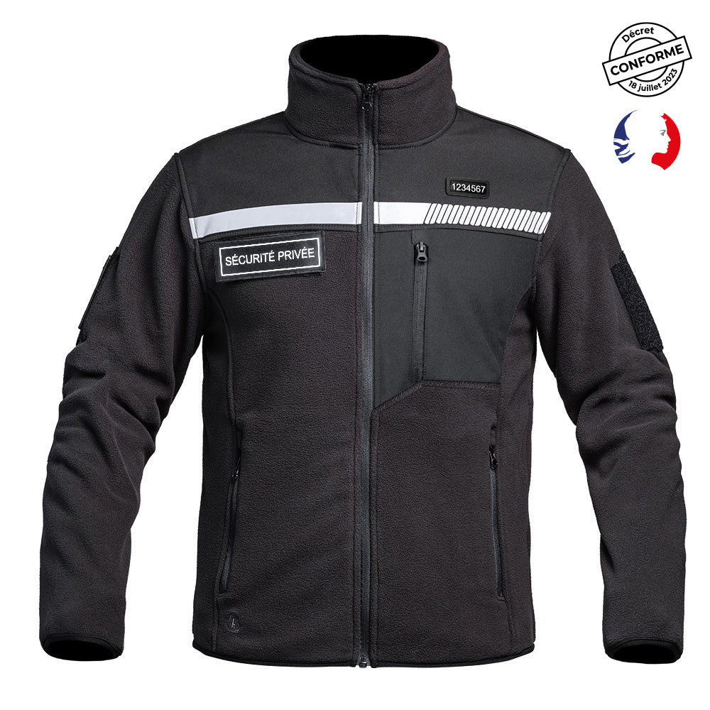 Veste polaire A10 Equipment SÉCU-ONE haute visibilité Sécurité Privée