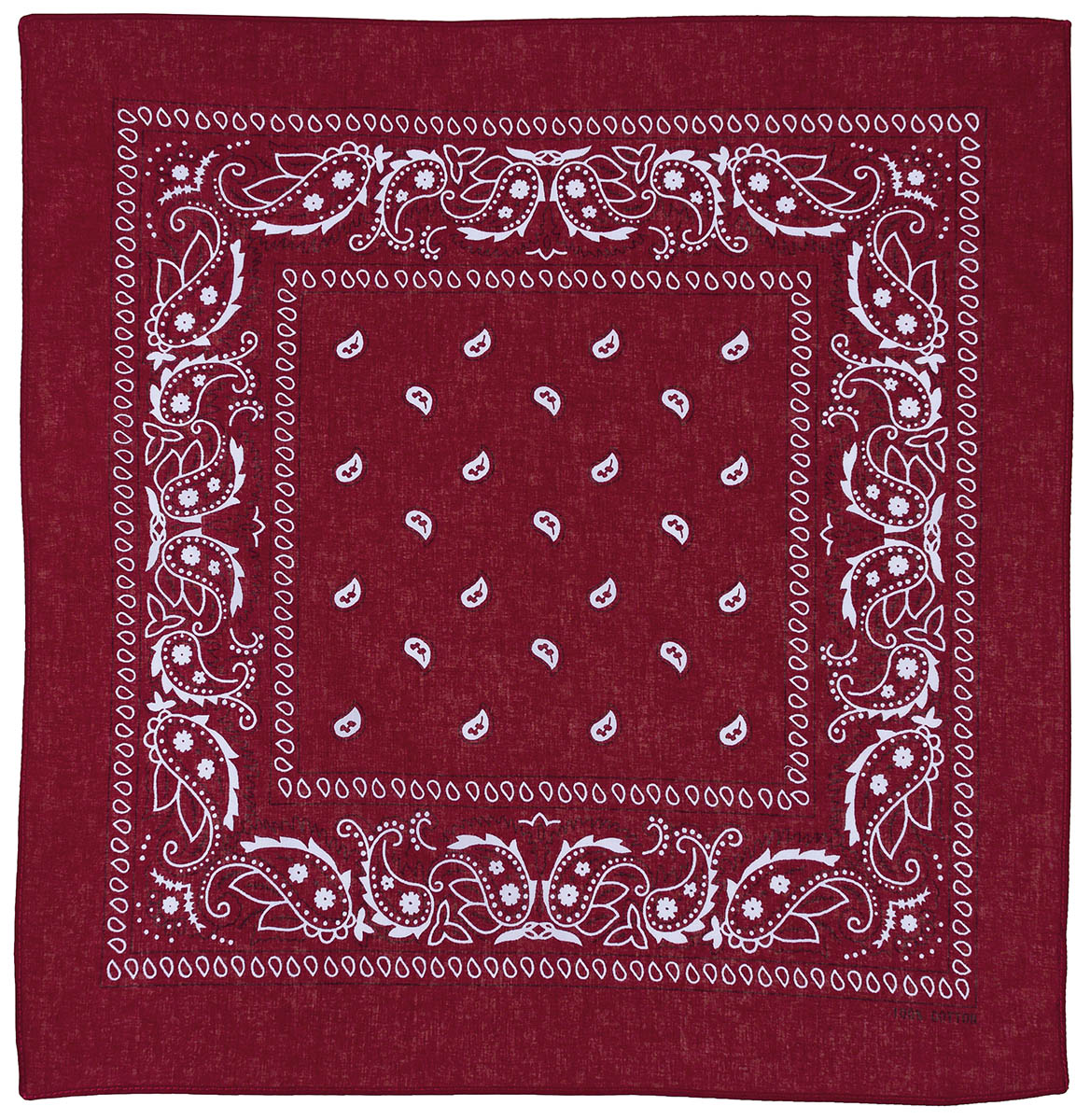 Bandana MFH en coton 55 x 55 cm, carré classique à porter au cou ou sur la tête