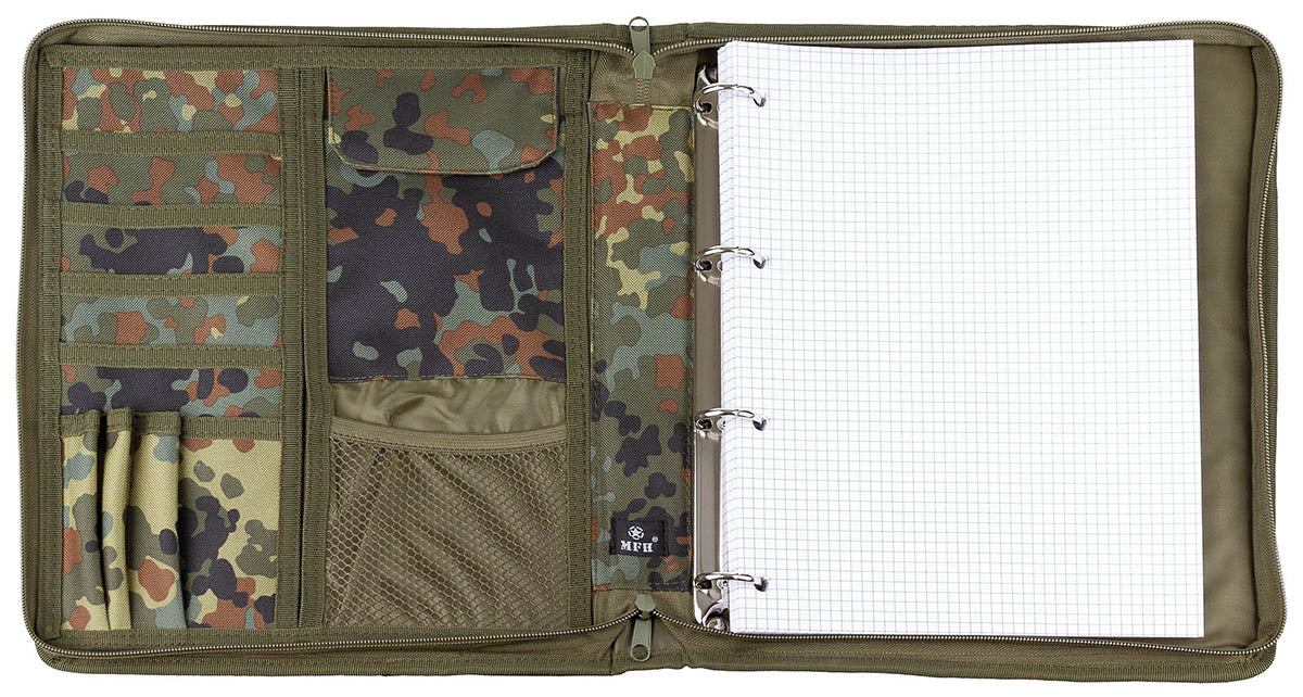 Porte-documents A4 MFH 28 x 33 cm logement tablette et poche à cartes transparente