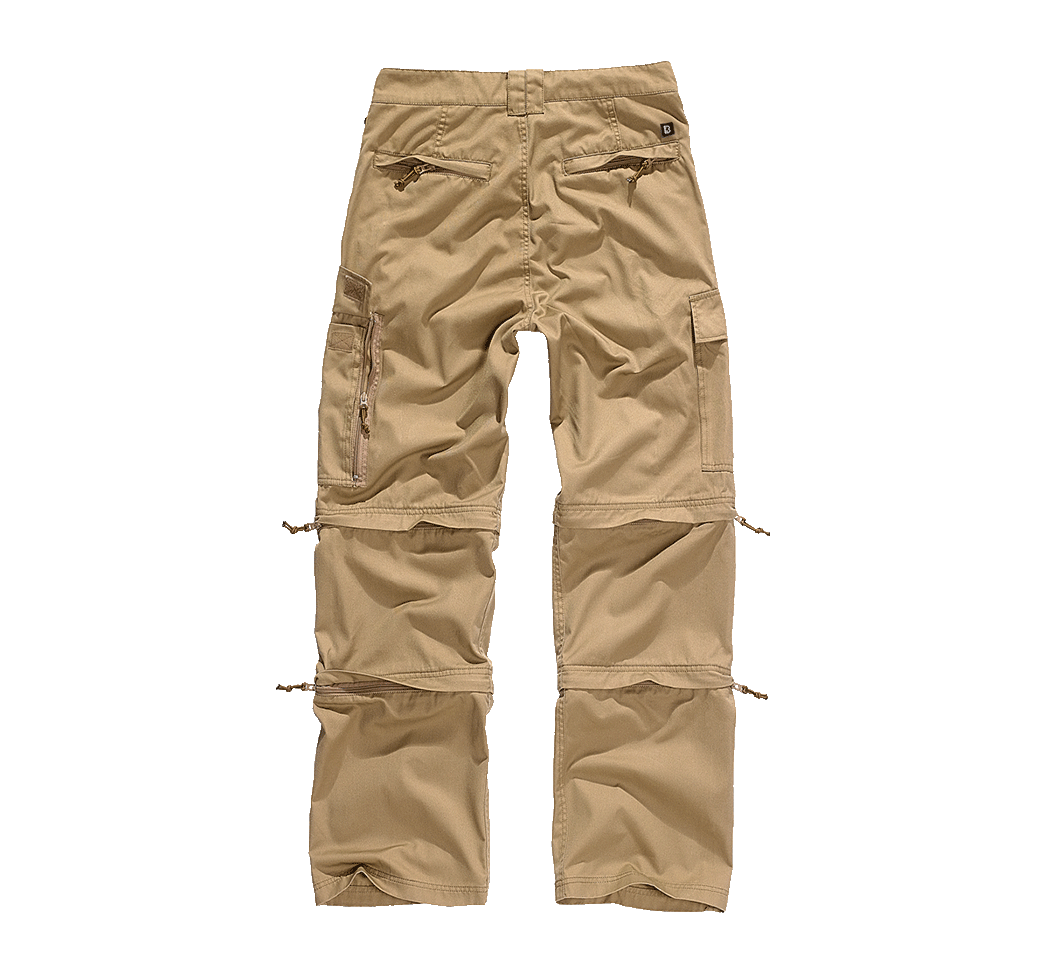 Pantalon tactique Brandit Savannah polycoton 65/35 déperlant poches à glissière bas réglables