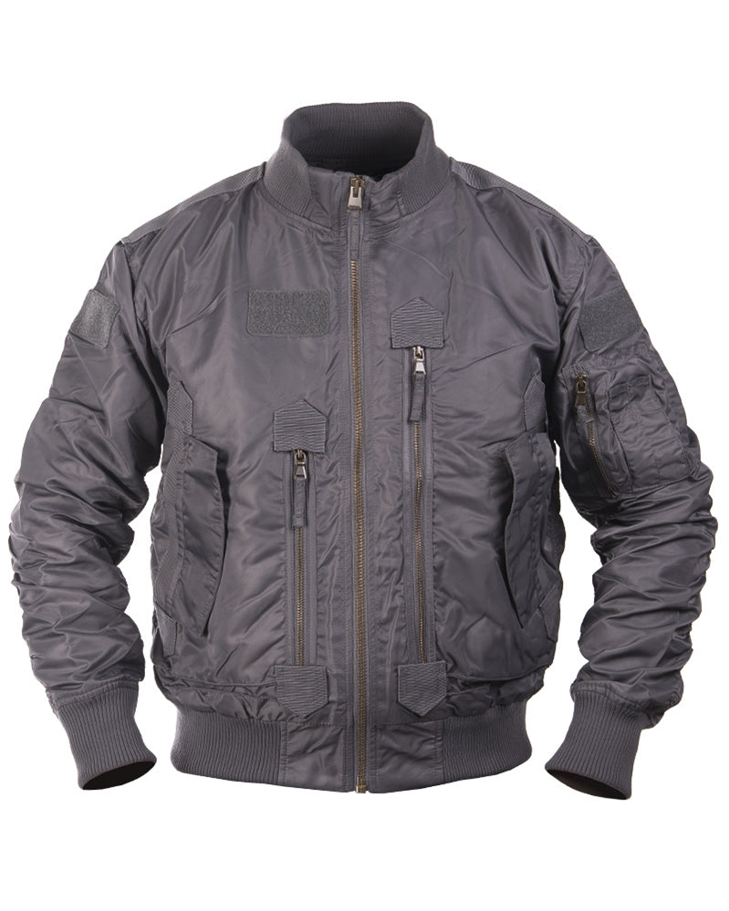 Blouson aviateur US Tactical Mil-Tec en nylon avec surfaces auto-agrippantes