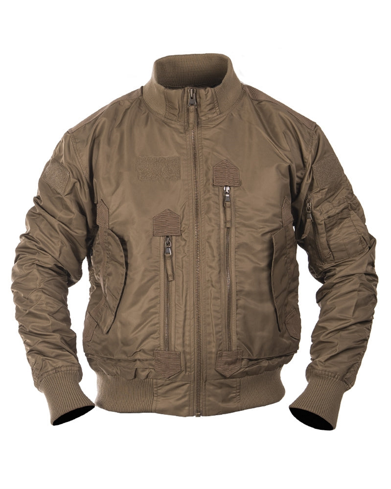 Blouson aviateur US Tactical Mil-Tec en nylon avec surfaces auto-agrippantes