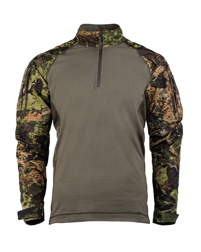 Chemise de combat Mil-Tec Tactical 2.0 en coton et ripstop à inserts filet aux aisselles