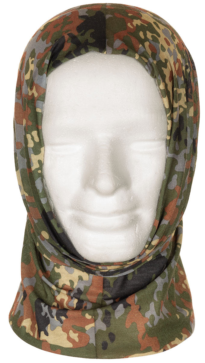 Tour de cou multifonction MFH 50 x 25 cm en polyester pour huit façons de port