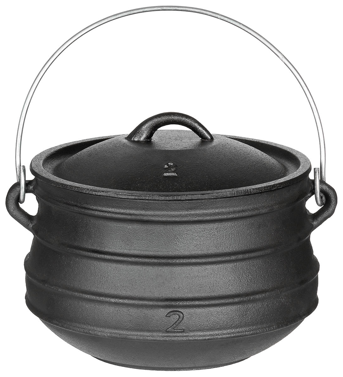 Marmite Fox Outdoor en fonte 5 ou 7 litres à anse rabattable et couvercle