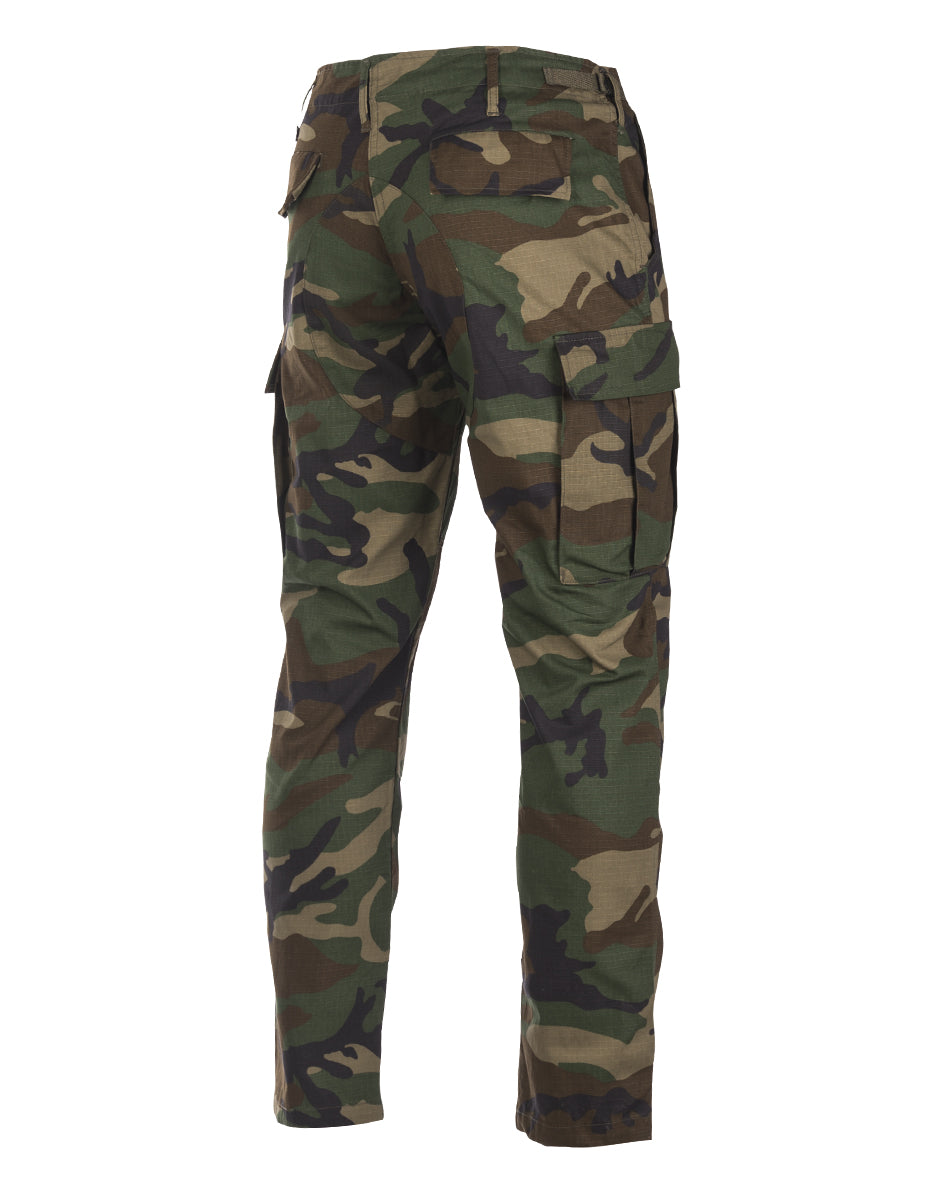 Pantalon de combat type BDU Teesar en coton ripstop 220 g/m², coupe étroite