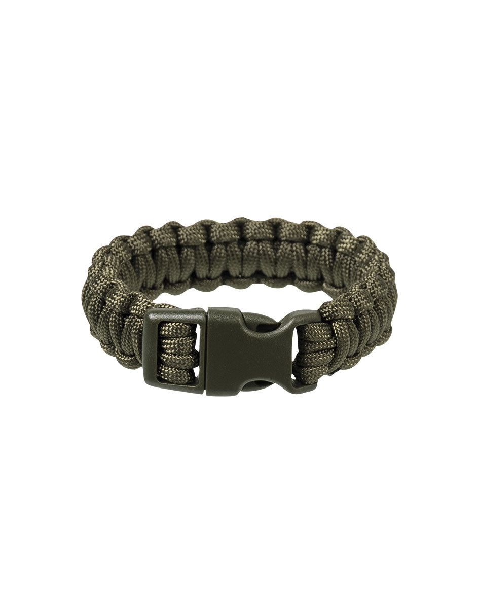 Bracelet paracorde Mil-Tec polyester tressé large fermoir 22 mm corde 400 lb 181 kg