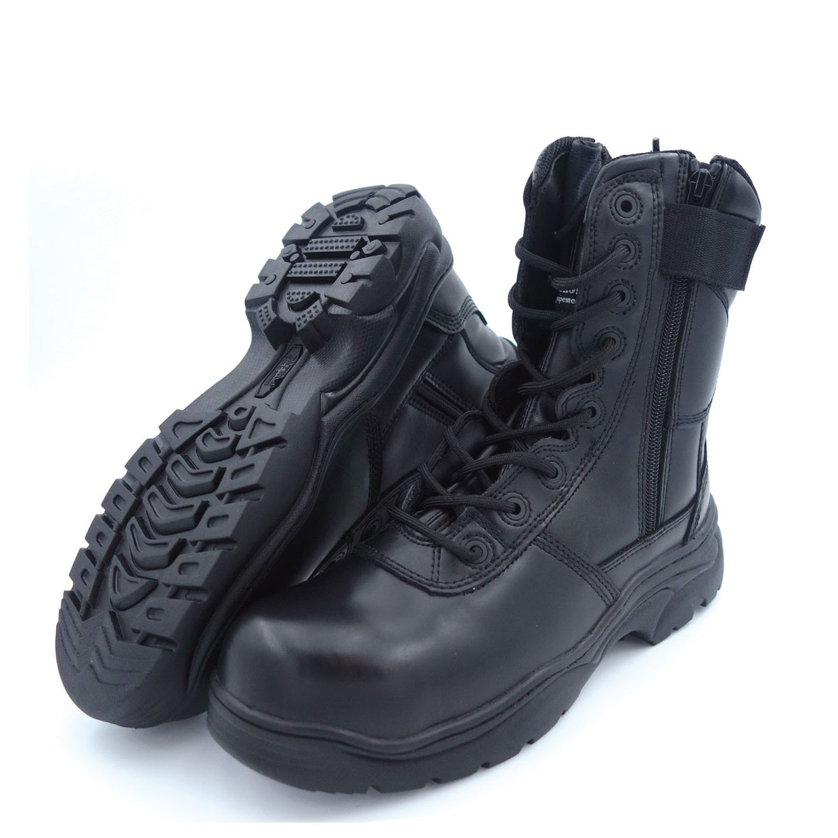 Chaussures de combat Patrol Equipement Rangers cuir à coque double glissière YKK