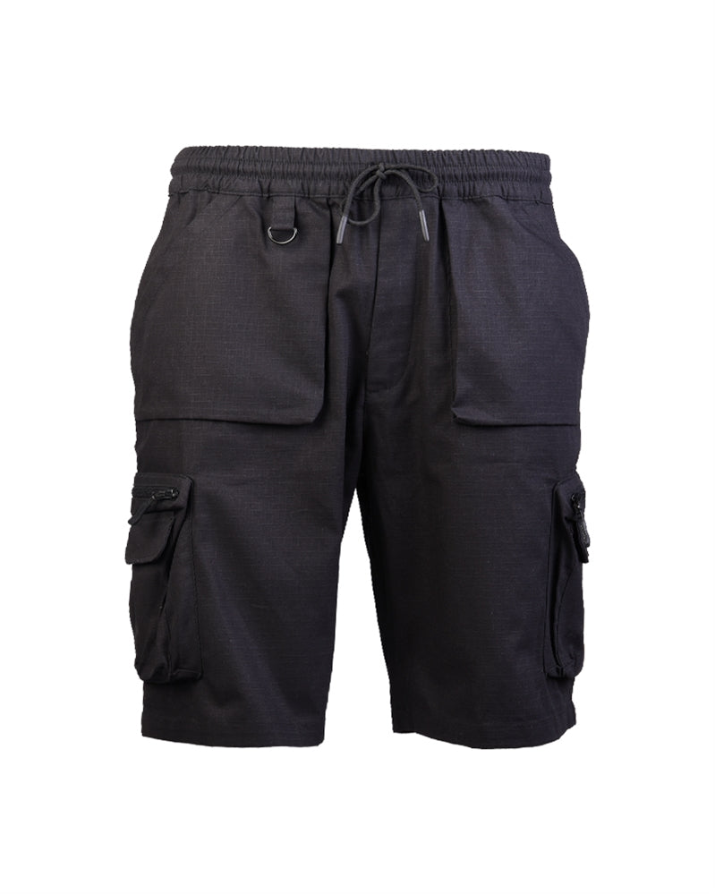 Short tactique Mil-Tec Urban Explorer en coton ripstop avec sept poches et ceinture élastique