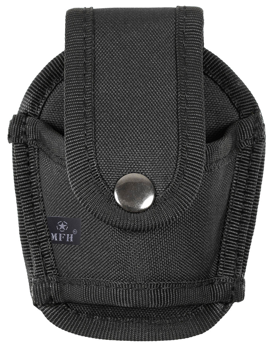 Porte-menottes ouvert MFH en nylon à bouton-pression 12 x 6-9 x 3 cm 50 g