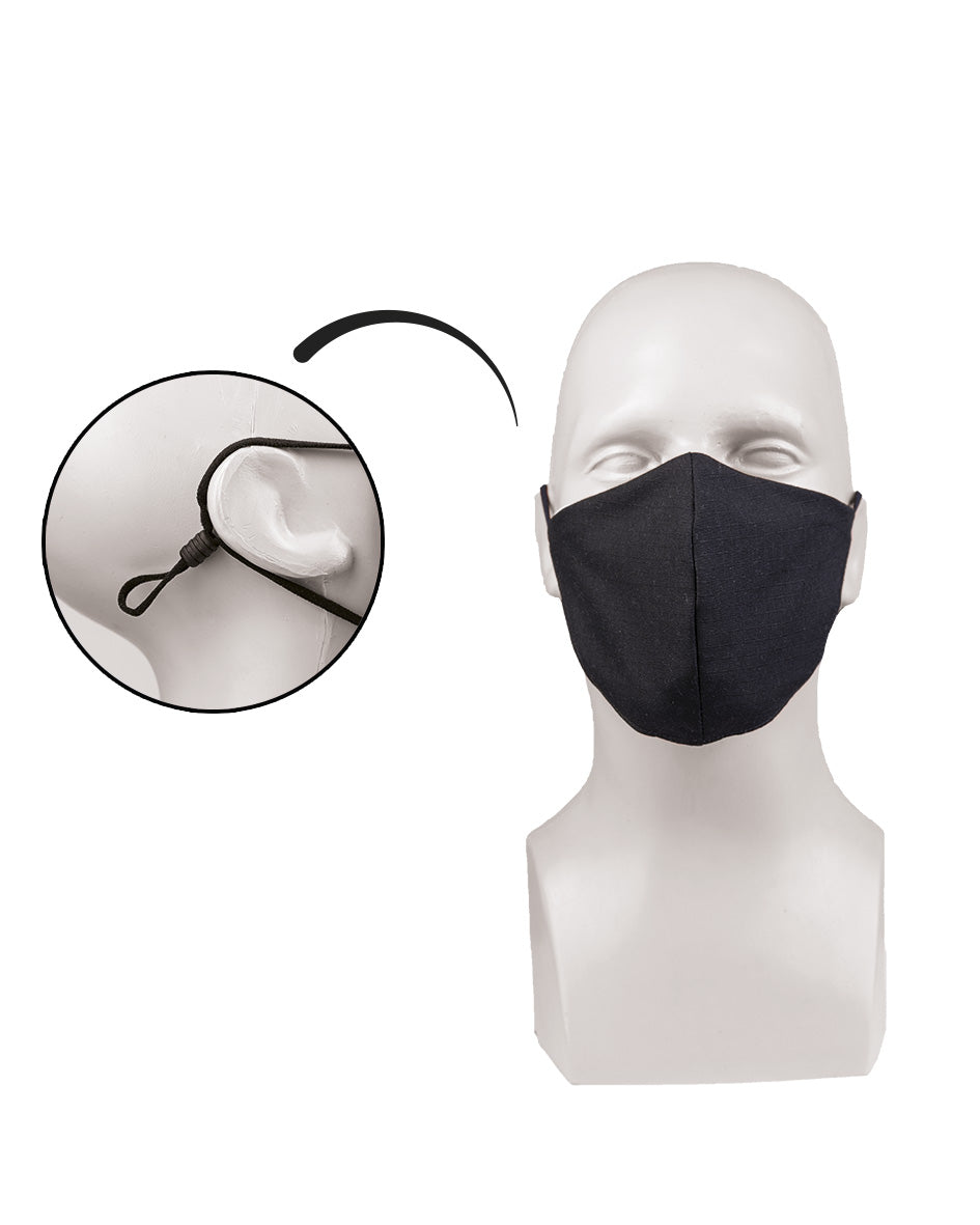 Masque facial Mil-Tec en ripstop polycoton avec barrette nasale et élastiques réglables
