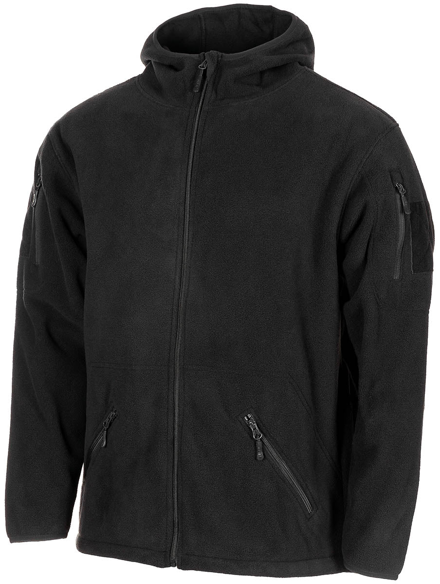 Veste polaire MFH Tactical à capuche et poches de bras à glissières YKK