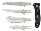 Couteau multifonctions Fox Outdoor Hunter à 4 lames interchangeables acier 3Cr13MoV