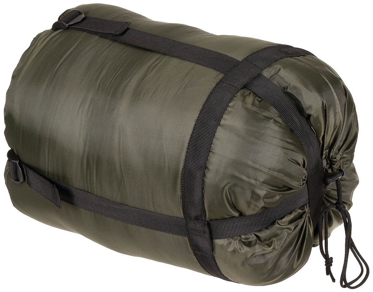 Sac de couchage sarcophage MFH garnissage 2 couches confort 2,4 °C extrême -19,6 °C