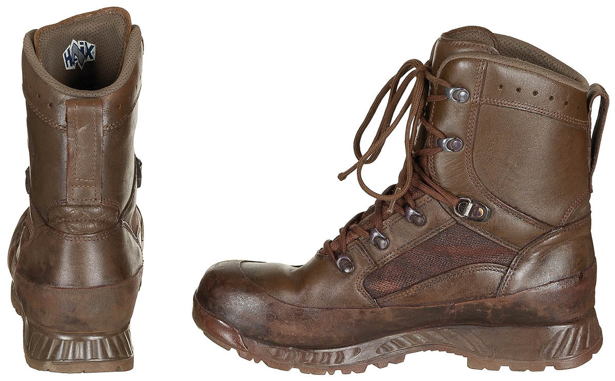 Chaussures de combat britanniques Haix de second choix, surplus d'occasion, lot de 5