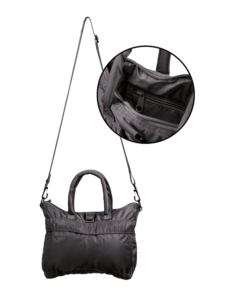 Sacoche type sac à casque d'aviateur Mil-Tec en nylon 28 × 21 × 6 cm avec bandoulière