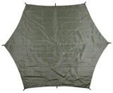 Bâche MFH Hexagon-Tarp 340 x 310 cm colonne d'eau 3000 mm avec 8 piquets
