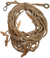Corde en chanvre suédoise de 16 mm, surplus d'occasion pièce de dotation revendue en lot