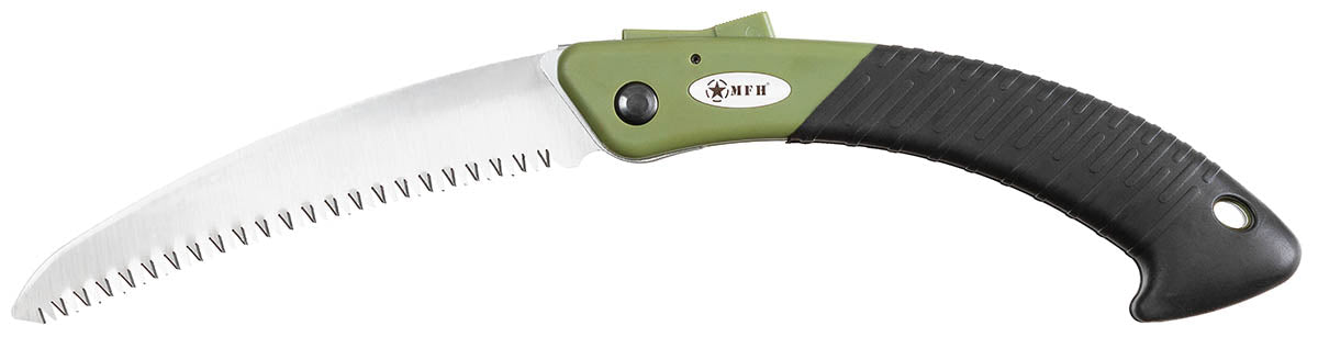 Scie pliante MFH lame 17 cm en acier à outils trempé avec verrouillage