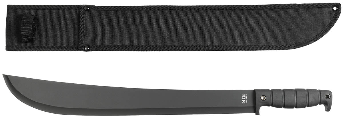 Machette Kongo MFH lame acier 3Cr13 de 44 cm manche caoutchouc garde-doigts