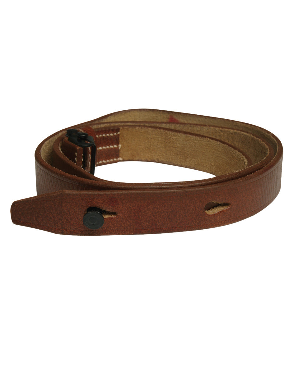 Bretelle de combat 2 points Mil-Tec type MP38/40 en cuir de buffle 119,5 x 2 cm
