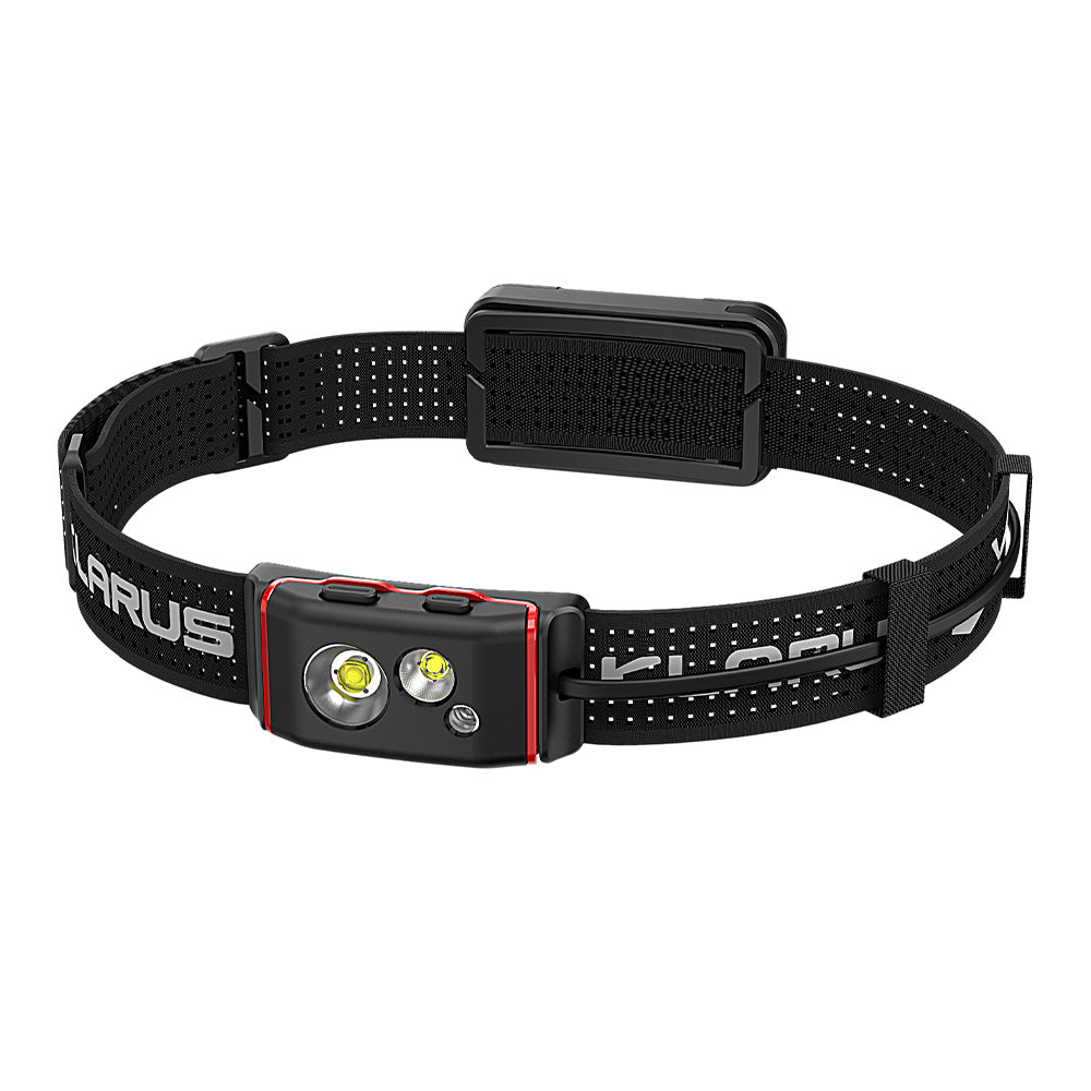 Lampe frontale Klarus HM5 800 lumens portée 103 m IPX6 en polymère