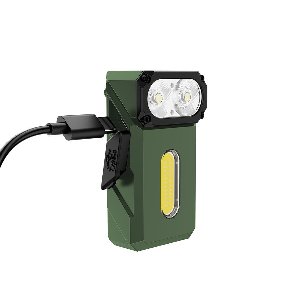 Lampe de casque Klarus E8 1 000 lumens portée 110 m IPX6 en alliage d'aluminium de qualité
