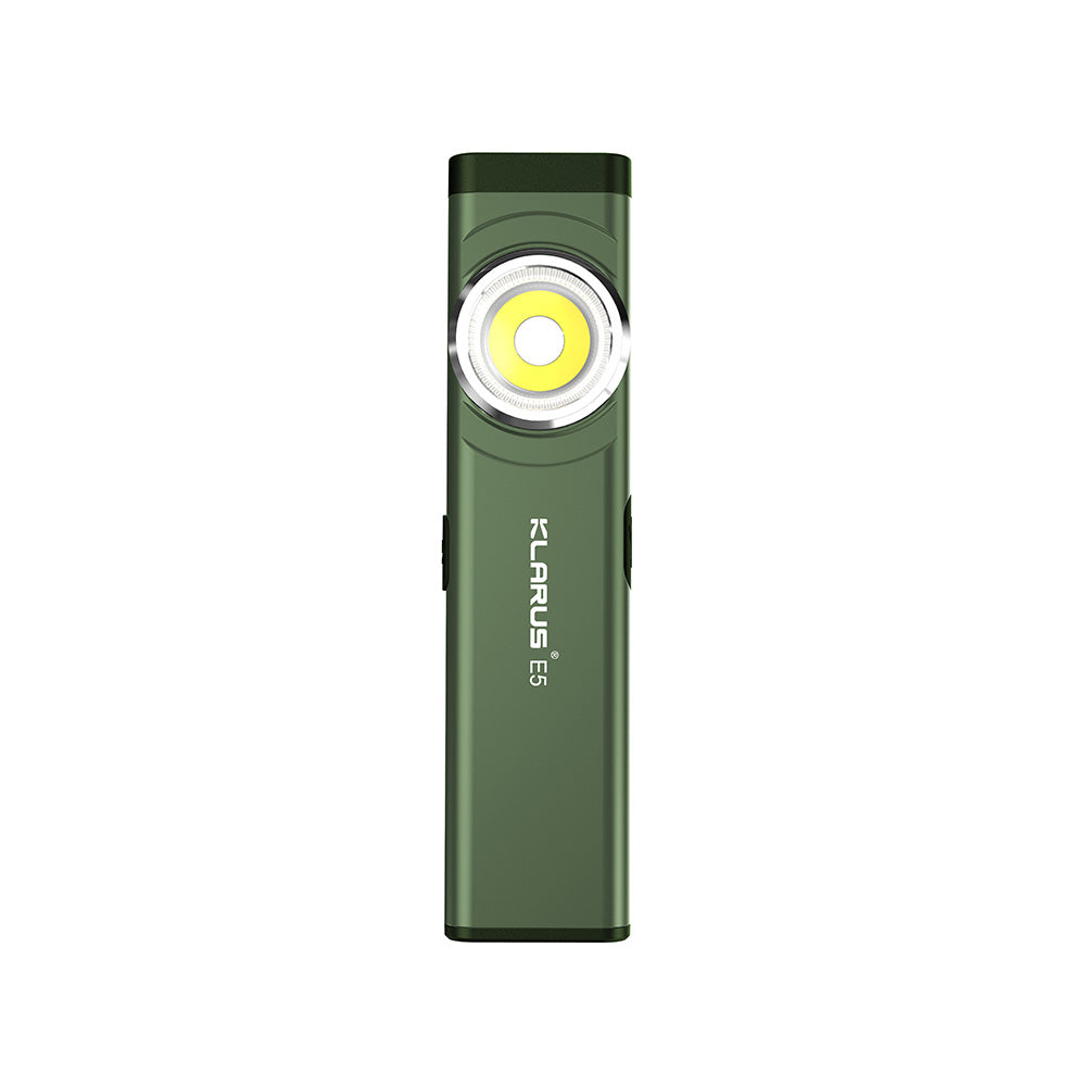Lampe de casque Klarus E5 600 lumens portée 30 m IPX4 en alliage d'aluminium de qualité aéronautique