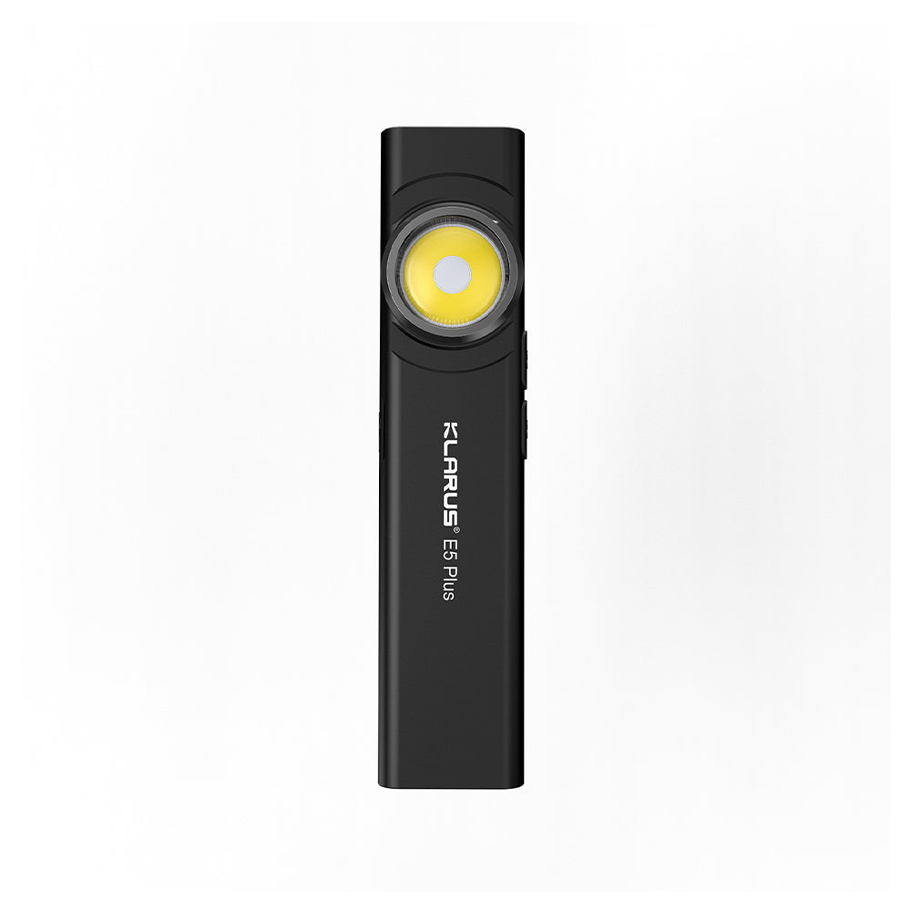 Lampe de casque Klarus E5 PLUS 650 lumens portée 32 m IPX4 en alliage d'aluminium de qualité