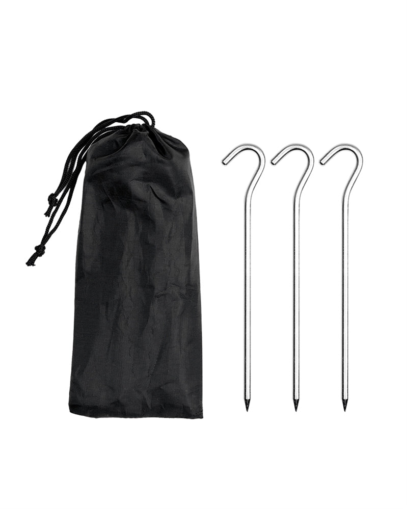 Piquets de tente Mil-Tec en aluminium 18 cm diamètre 6 mm lot de 10 avec sac de transport