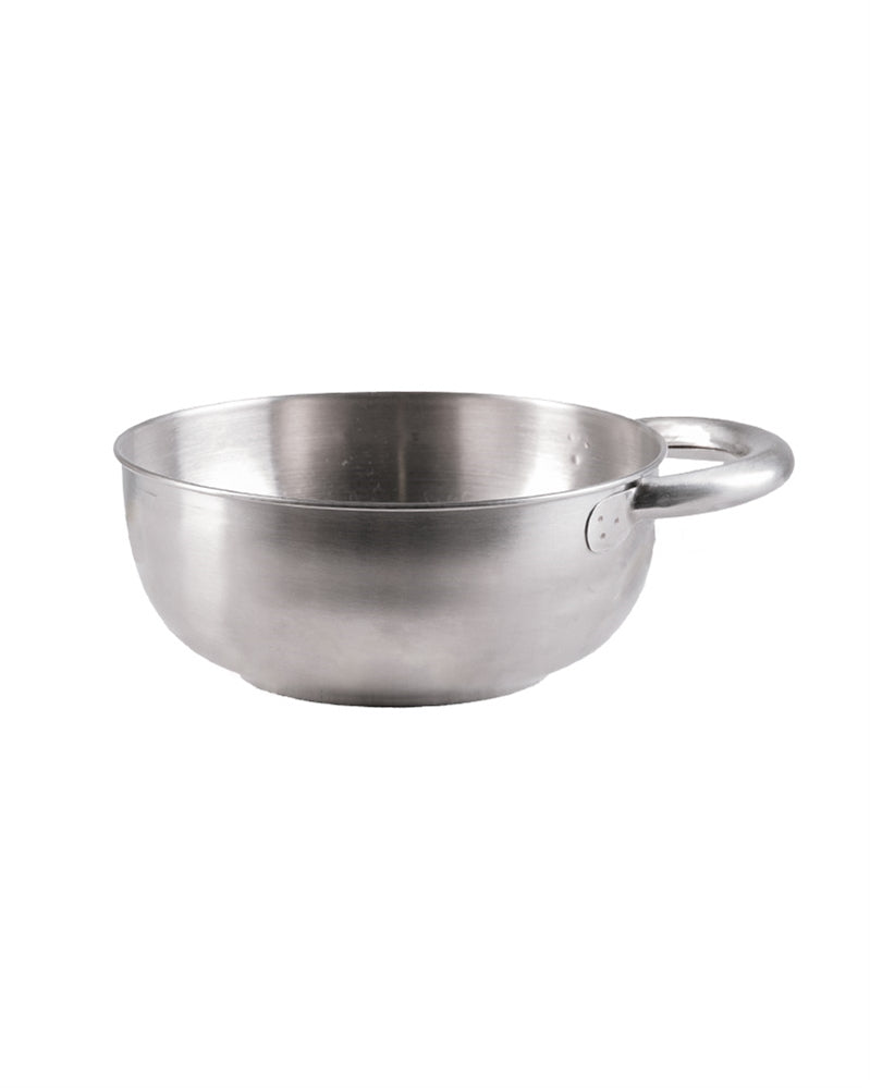 Bol de campagne Mil-Tec en acier inoxydable 1,3 L 16 x 7,5 cm avec anse de suspension