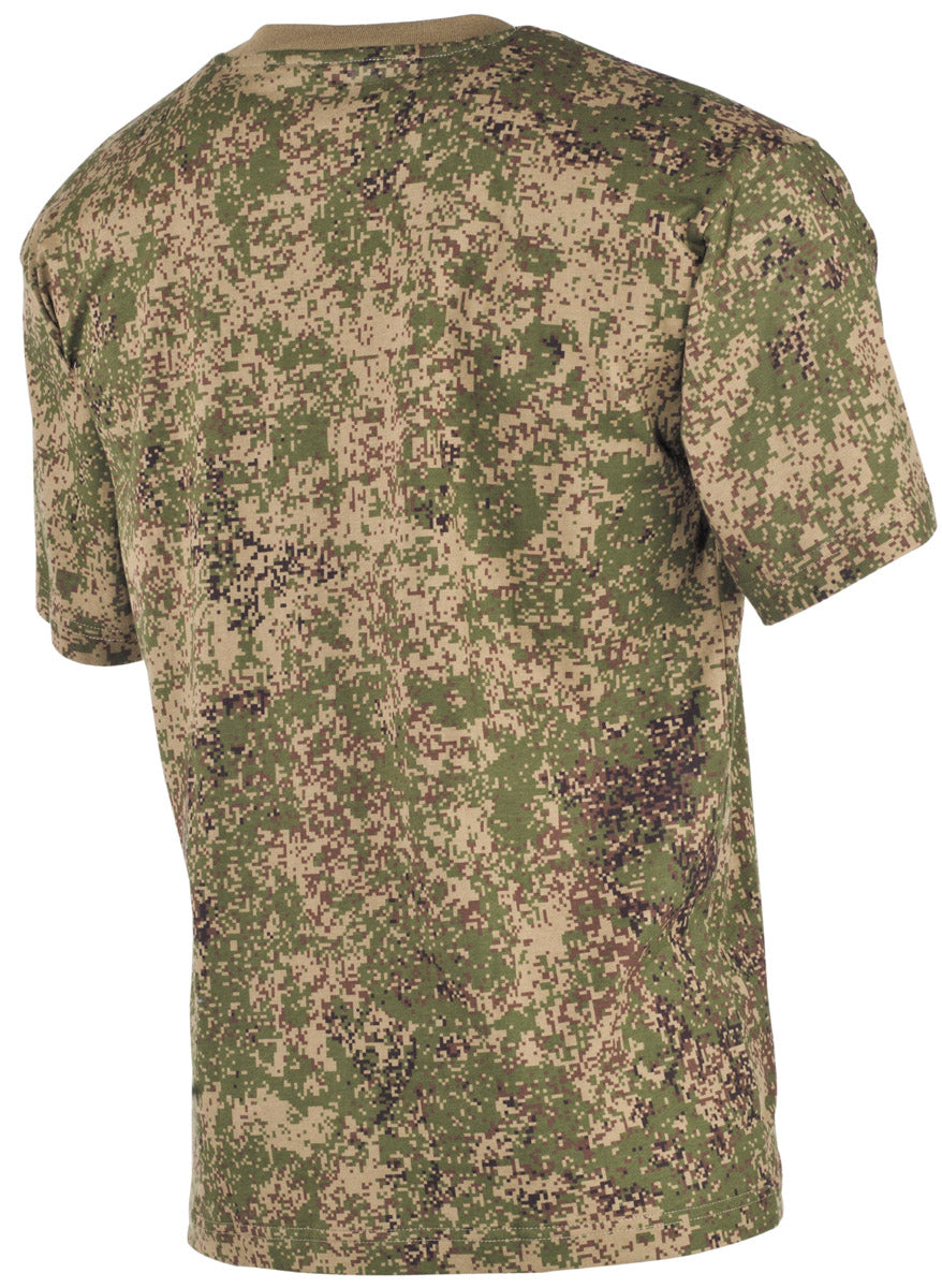 T-shirt US manches courtes MFH 170 g/m² coton à impression réactive col renforcé