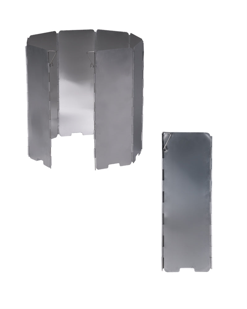 Pare-vent de réchaud Mil-Tec en aluminium pliable 67 x 24 cm avec housse, 220 g
