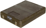 Caisse de transport belge en plastique, surplus d'occasion pour le transport et le rangement