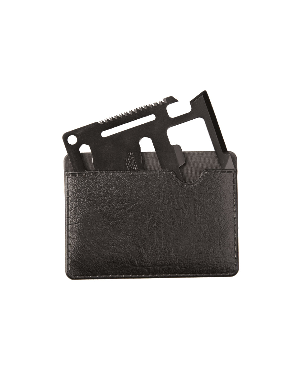 Outil multifonctions Mil-Tec 11 fonctions acier inoxydable 6,8 x 4,5 cm avec housse