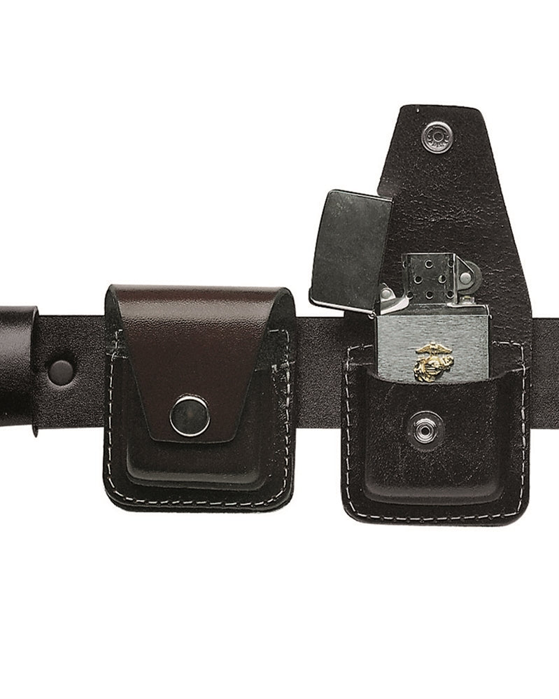 Pochette de ceinture Mil-Tec pour briquet tempête en cuir de vache 6 x 3 x 7,5 cm