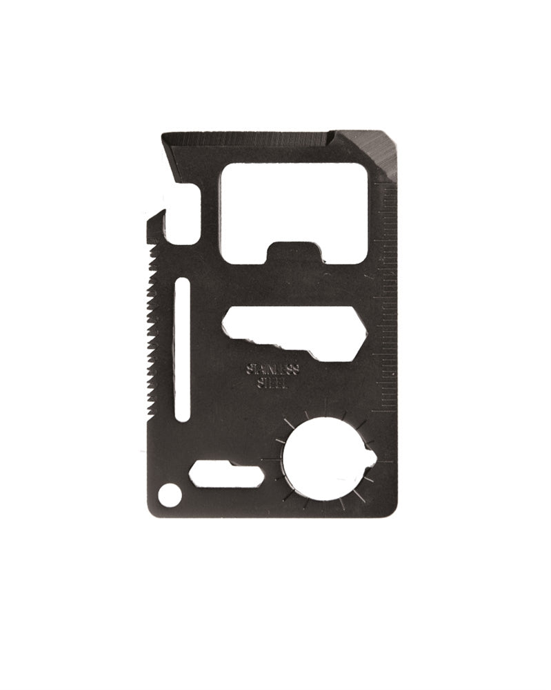 Outil multifonctions Mil-Tec 11 fonctions acier inoxydable 6,8 x 4,5 cm avec housse