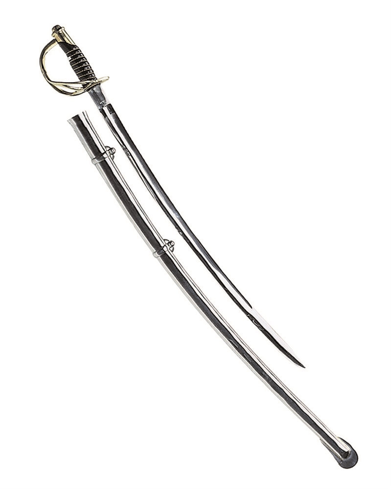 Sabre de cavalerie US Mil-Tec reproduction lame acier au carbone 104 cm fourreau en acier