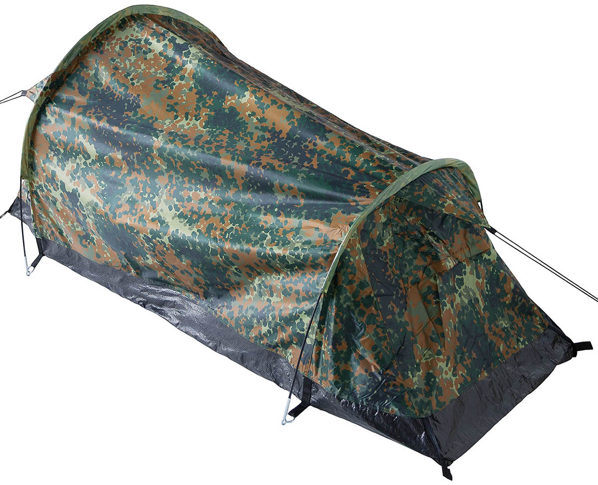 Tente tunnel MFH Hochstein 2 places arceaux fibre de verre 7 mm 220 x 130 cm