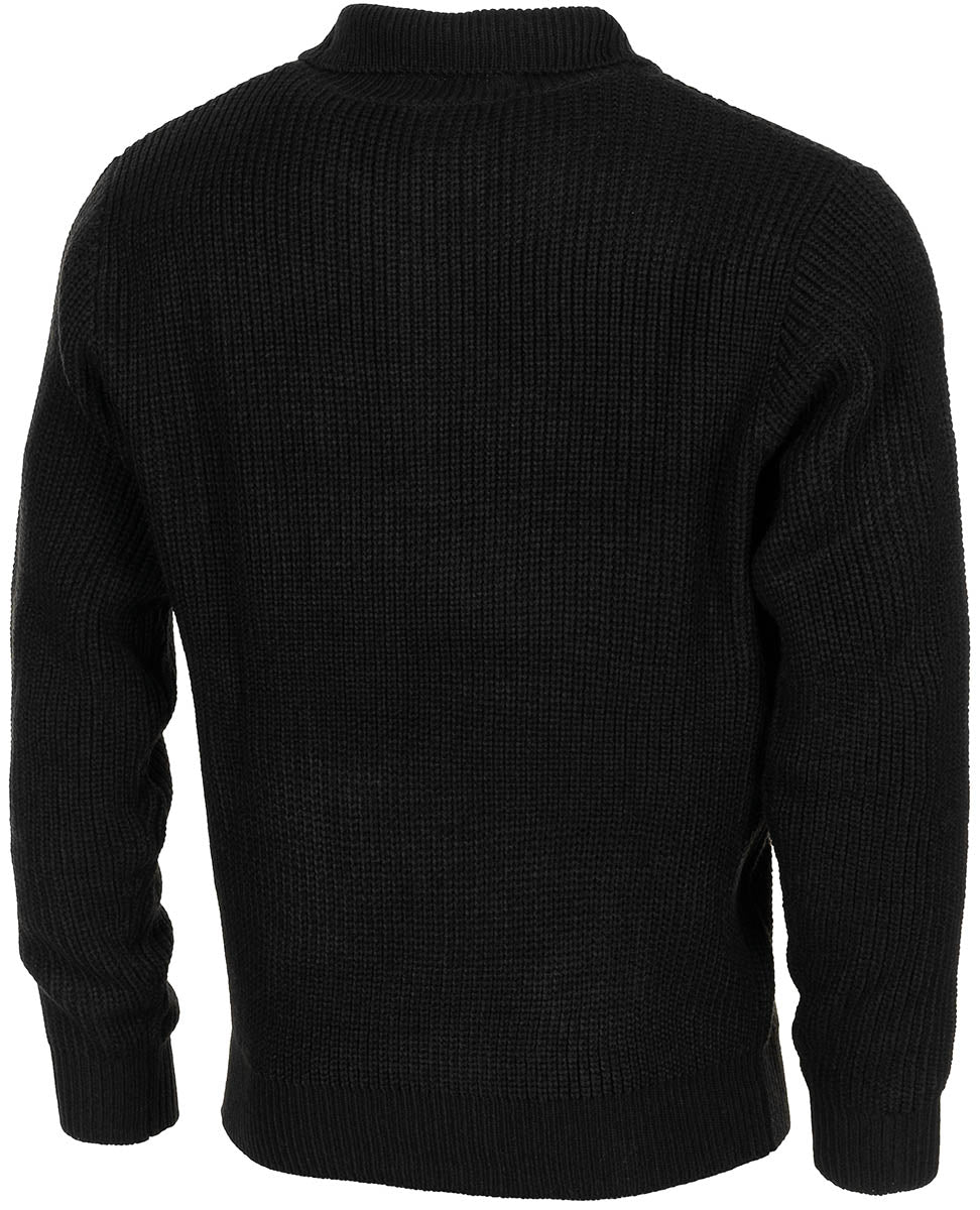 Pull MFH Troyer en grosse maille acrylique à glissière dissimulée au col