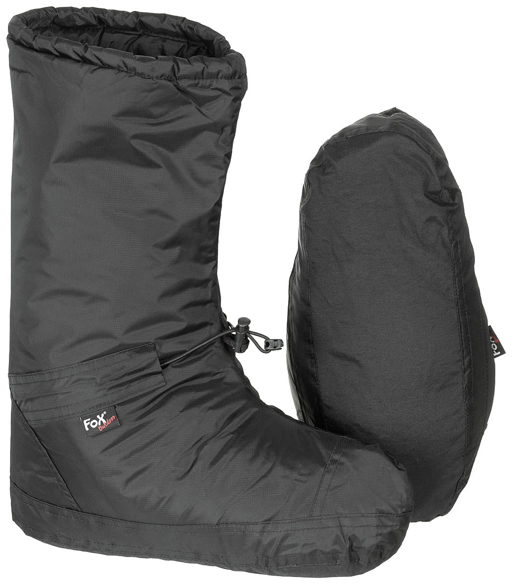 Chaussons de bivouac Fox Outdoor Polar coupe-vent 270 g avec sac de transport