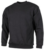 Sweat-shirt col rond MFH 340 g/m² polycoton bords-côtes et col renforcé