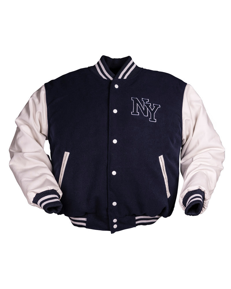Blouson Mil-Tec NY Baseball ouaté 200 g/m² avec manches en similicuir et bords-côtes