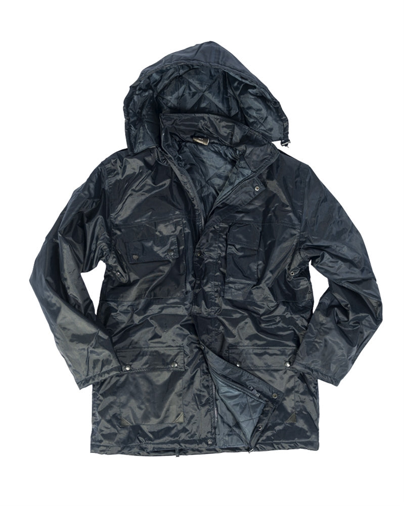 Parka Dubon Mil-Tec en polyester enduit PVC garnissage 160 g/m² à capuche amovible