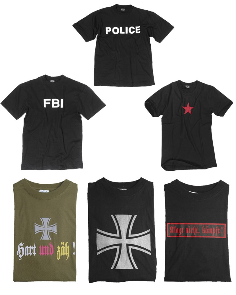 T-shirt imprimé Mil-Tec à motif graphique, livré en assortiment de coloris variés