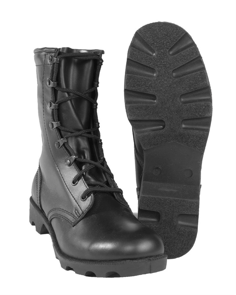 Bottes de combat Mil-Tec type US en cuir de bovin à laçage rapide dit Speed Lace